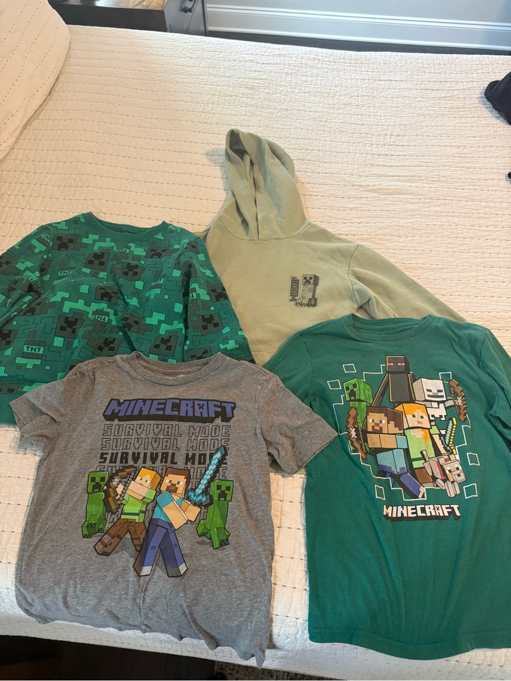 Lot of Kids' Minecraft Graphic Tee & Hoodie Pack
